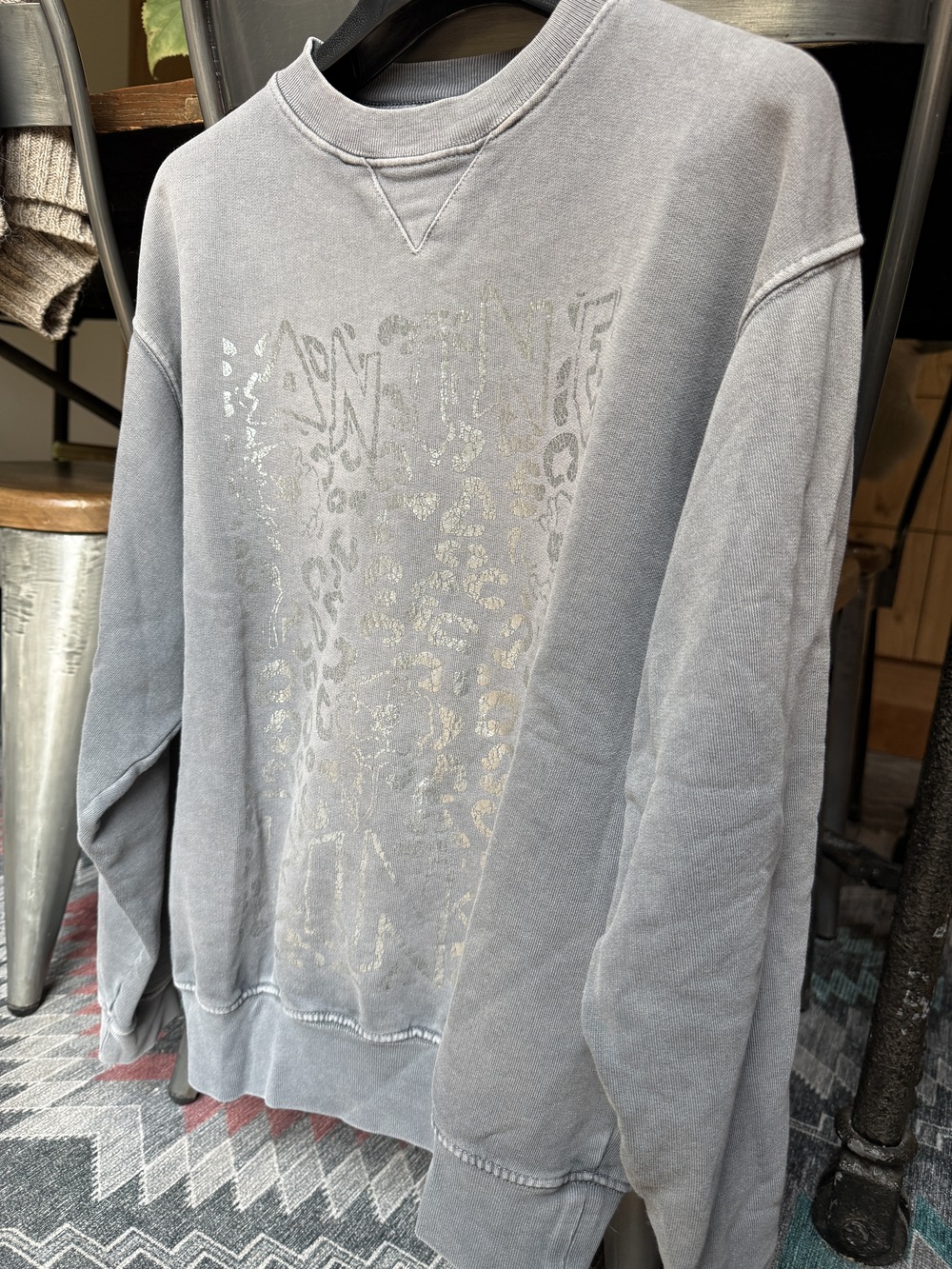 Annie Bing Crew Neck Sweatshirt XS